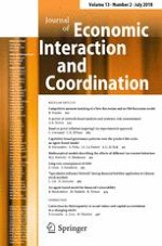 Journal of Economic Interaction and Coordination 2/2018