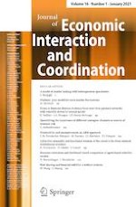 Journal of Economic Interaction and Coordination 1/2021