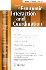 Journal of Economic Interaction and Coordination 3/2023