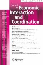 Journal of Economic Interaction and Coordination 2/2007