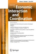 Journal of Economic Interaction and Coordination 1/2010