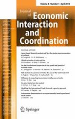 Journal of Economic Interaction and Coordination 1/2013