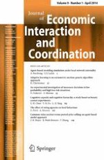 Journal of Economic Interaction and Coordination 1/2014