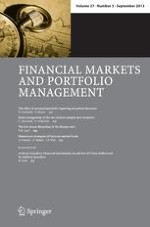 Financial Markets and Portfolio Management 1/2001
