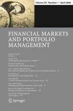 Financial Markets and Portfolio Management 1/2006