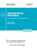 Acoustical Physics 1/2009