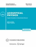 Acoustical Physics 6/2013