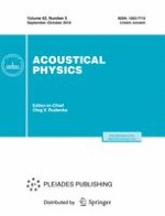 Acoustical Physics 5/2016