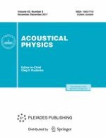 Acoustical Physics 6/2017