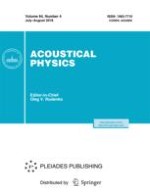 Acoustical Physics 4/2018