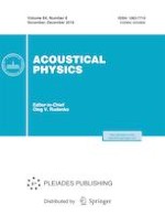 Acoustical Physics 6/2018