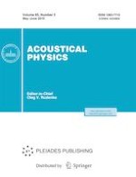 Acoustical Physics 3/2019