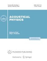 Acoustical Physics 1/2020