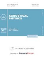 Acoustical Physics 2/2021