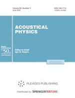 Acoustical Physics 3/2022