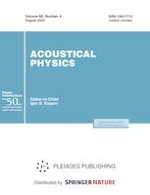 Acoustical Physics 4/2022
