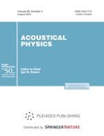 Acoustical Physics 4/2023