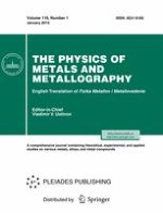The Physics of Metals and Metallography 1/2015