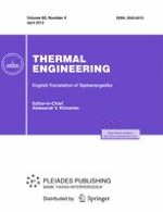 Thermal Engineering 4/2013