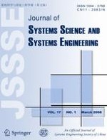 Journal of Systems Science and Systems Engineering 1/2008