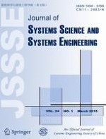 Journal of Systems Science and Systems Engineering 1/2015