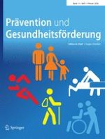 Prävention und Gesundheitsförderung 1/2016