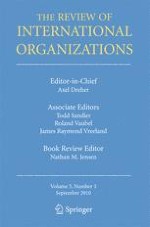 The Review of International Organizations 3/2010