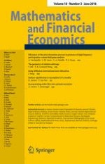 Mathematics and Financial Economics 3/2016