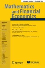 Mathematics and Financial Economics 1/2008