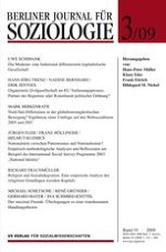 Berliner Journal für Soziologie 3/2009