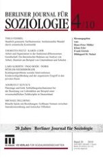 Berliner Journal für Soziologie 4/2010