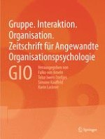 Gruppe. Interaktion. Organisation. Zeitschrift für Angewandte Organisationspsychologie (GIO) 3/2001