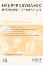 Gruppe. Interaktion. Organisation. Zeitschrift für Angewandte Organisationspsychologie (GIO) 3/2008