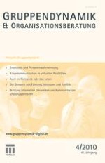 Gruppe. Interaktion. Organisation. Zeitschrift für Angewandte Organisationspsychologie (GIO) 4/2010