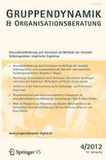 Gruppe. Interaktion. Organisation. Zeitschrift für Angewandte Organisationspsychologie (GIO) 4/2012
