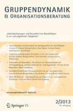 Gruppe. Interaktion. Organisation. Zeitschrift für Angewandte Organisationspsychologie (GIO) 2/2013