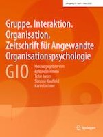 Gruppe. Interaktion. Organisation. Zeitschrift für Angewandte Organisationspsychologie (GIO) 1/2020
