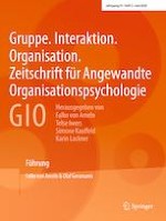 Gruppe. Interaktion. Organisation. Zeitschrift für Angewandte Organisationspsychologie (GIO) 2/2020