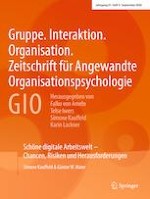 Gruppe. Interaktion. Organisation. Zeitschrift für Angewandte Organisationspsychologie (GIO) 3/2020