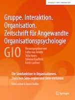 Gruppe. Interaktion. Organisation. Zeitschrift für Angewandte Organisationspsychologie (GIO) 4/2020