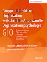 Gruppe. Interaktion. Organisation. Zeitschrift für Angewandte Organisationspsychologie (GIO) 1/2022