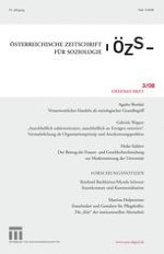 Österreichische Zeitschrift für Soziologie 3/2008