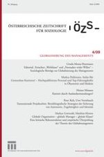 Österreichische Zeitschrift für Soziologie 4/2009