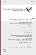 Österreichische Zeitschrift für Soziologie 2/2010