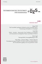 Österreichische Zeitschrift für Soziologie 3/2010