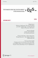 Österreichische Zeitschrift für Soziologie 1/2014