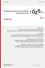Österreichische Zeitschrift für Soziologie 3/2016