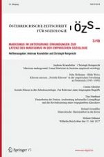 Österreichische Zeitschrift für Soziologie 3/2018