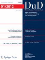 Datenschutz und Datensicherheit - DuD 1/2012