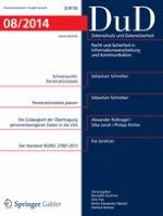 Datenschutz und Datensicherheit - DuD 8/2014